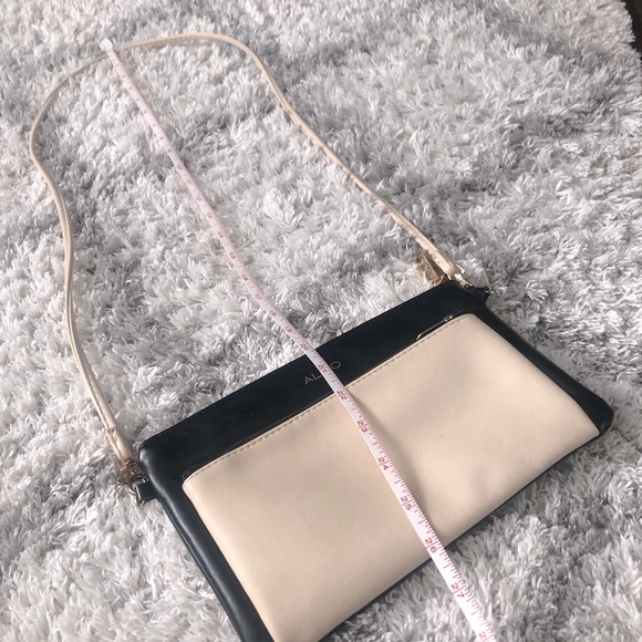 Aldo Black and Cream Crossbody Bag - Picture 5 of 6